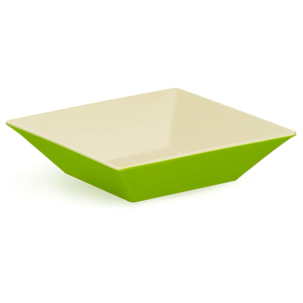 GET 10" Square Pasta Bowl w/ 2 1/2 qt Capacity, Melamine, Green (ML-247-KL)