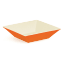 GET 10" Square Bowl w/ 2 1/2 qt Capacity, Melamine, Orange (ML-247-ST) thumbnail 4