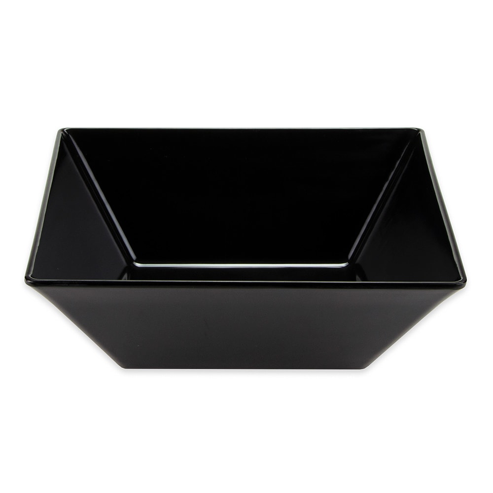 GET 5 7/10 qt Square Melamine Serving Bowl, Black (ML-248-BK)