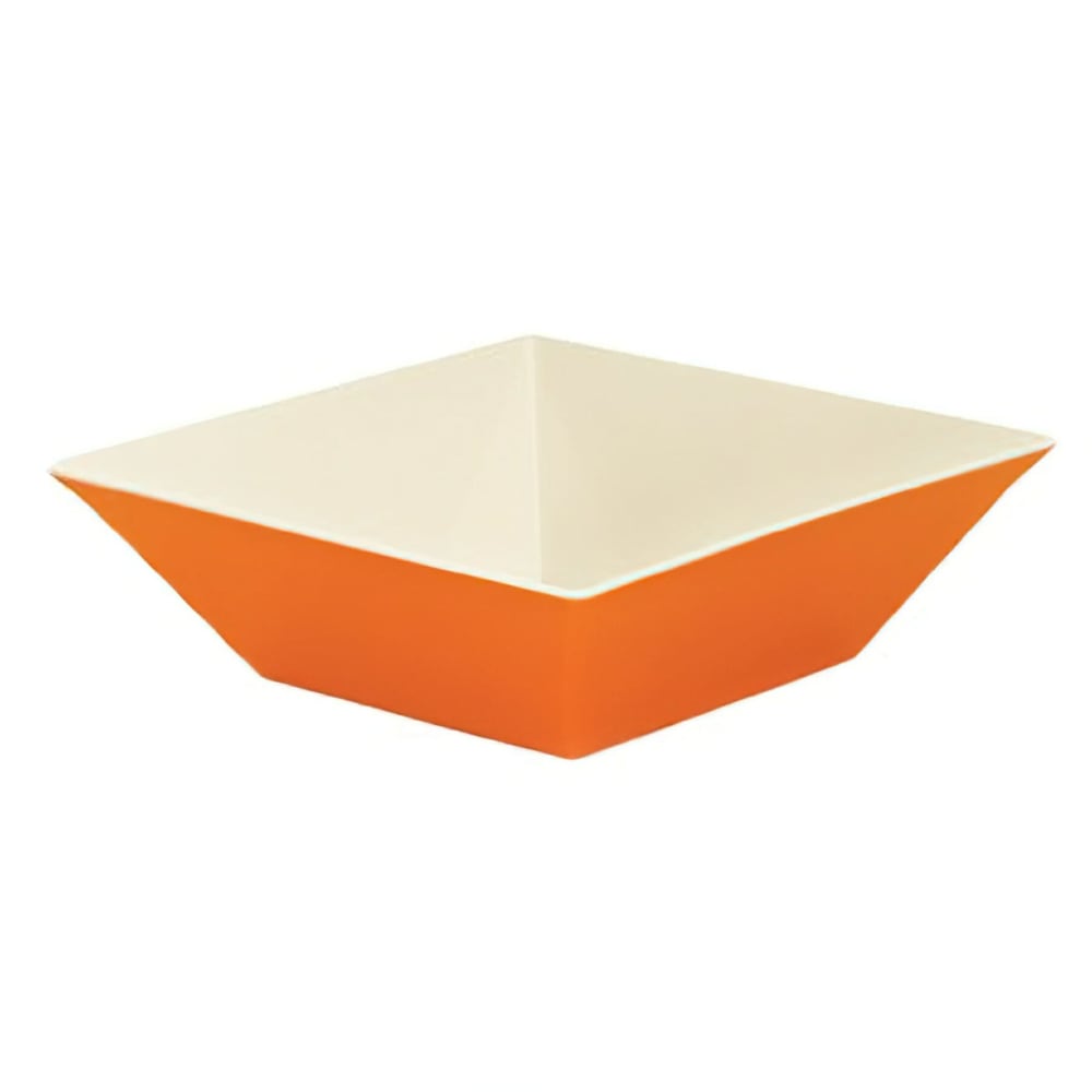 GET 5 7/10 qt Square Melamine Serving Bowl, Orange (ML-248-ST)