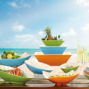 GET 5 7/10 qt Square Melamine Serving Bowl, Orange (ML-248-ST) thumbnail 2