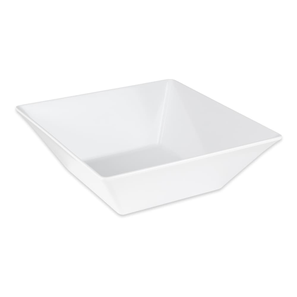 GET 5 7/10 qt Square Melamine Serving Bowl, White (ML-248-W)