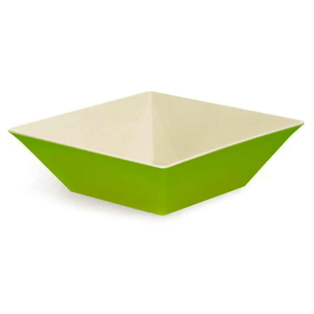 GET 12 4/5 qt Square Melamine Serving Bowl, Green (ML-249-KL)