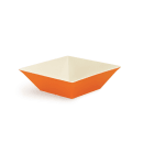 GET 12 4/5 qt Square Melamine Serving Bowl, Orange (ML-249-ST) thumbnail 3
