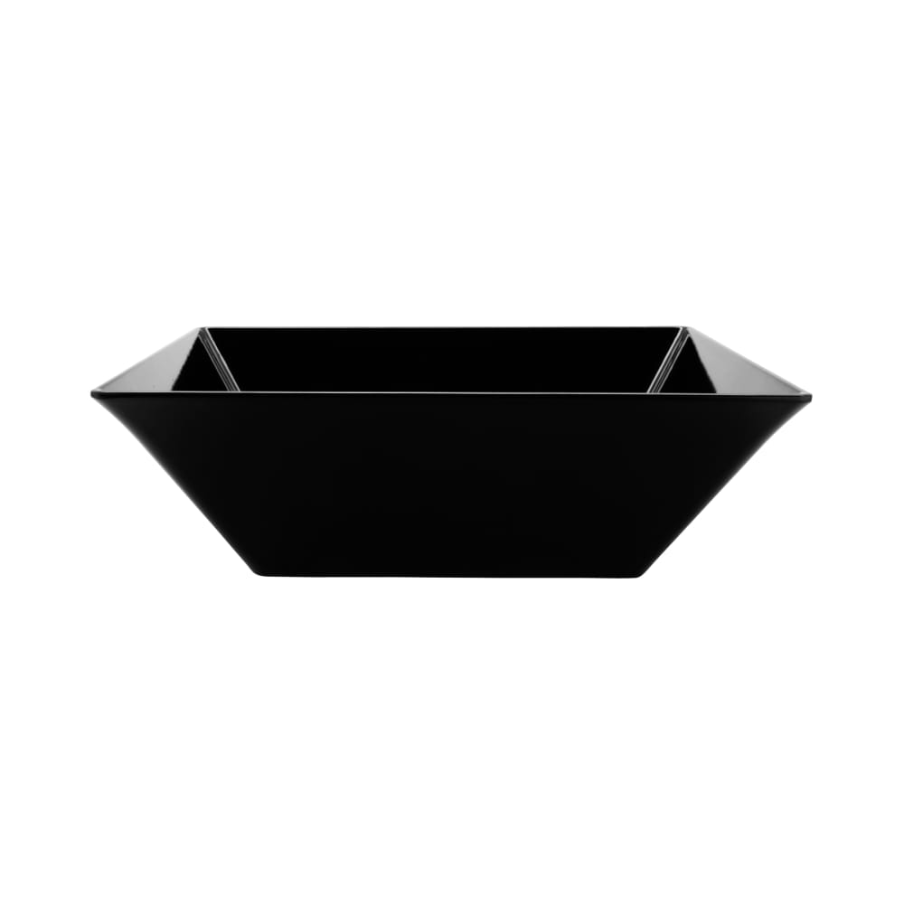 GET 20 2/5 qt Square Melamine Serving Bowl, Black (ML-250-BK)