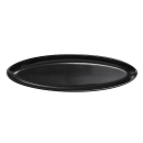 GET 16" x 5"  Oval Siciliano Platter - Melamine, Black (ML-252-BK) thumbnail 2