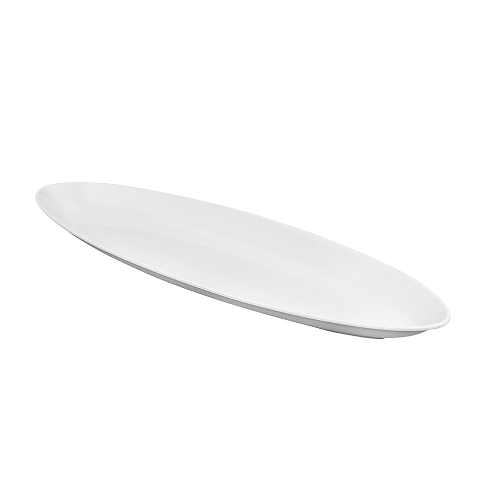 GET 25" x 8" Oval Siciliano Platter - Melamine, White (ML-254-W)