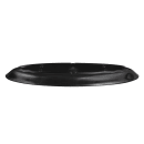GET 27" x 10" Oval Siciliano Platter - Melamine, Black (ML-255-BK) thumbnail 4