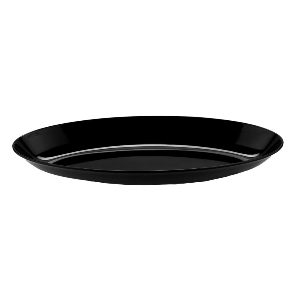 GET 30" x 11 3/4" Oval Siciliano Platter - Melamine, Black (ML-256-BK)