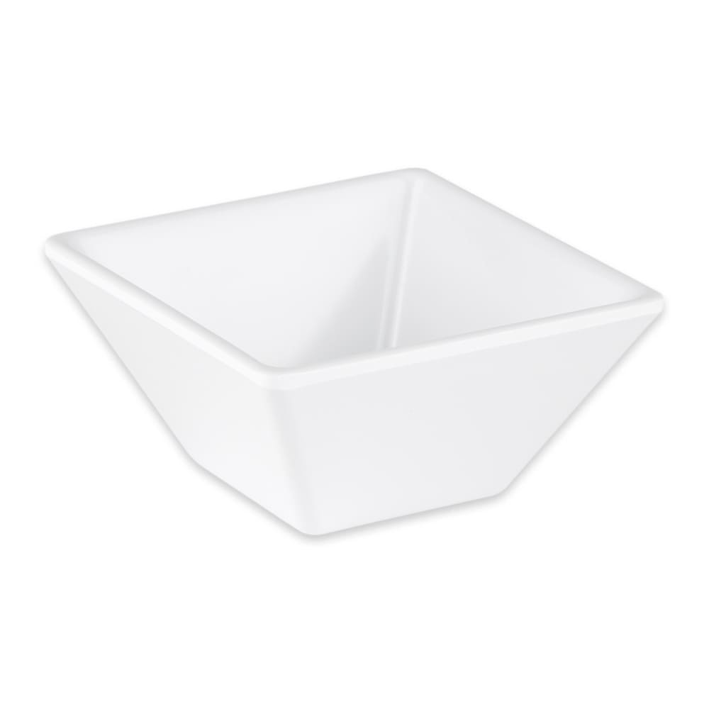 GET 3" Square Sauce Bowl w/ 3 oz Capacity, Melamine, White (ML-257-W)