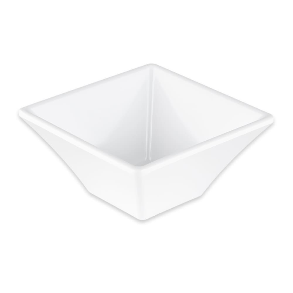 GET 4" Square Salad Bowl w/ 8 oz Capacity, Melamine, White (ML-278-W)