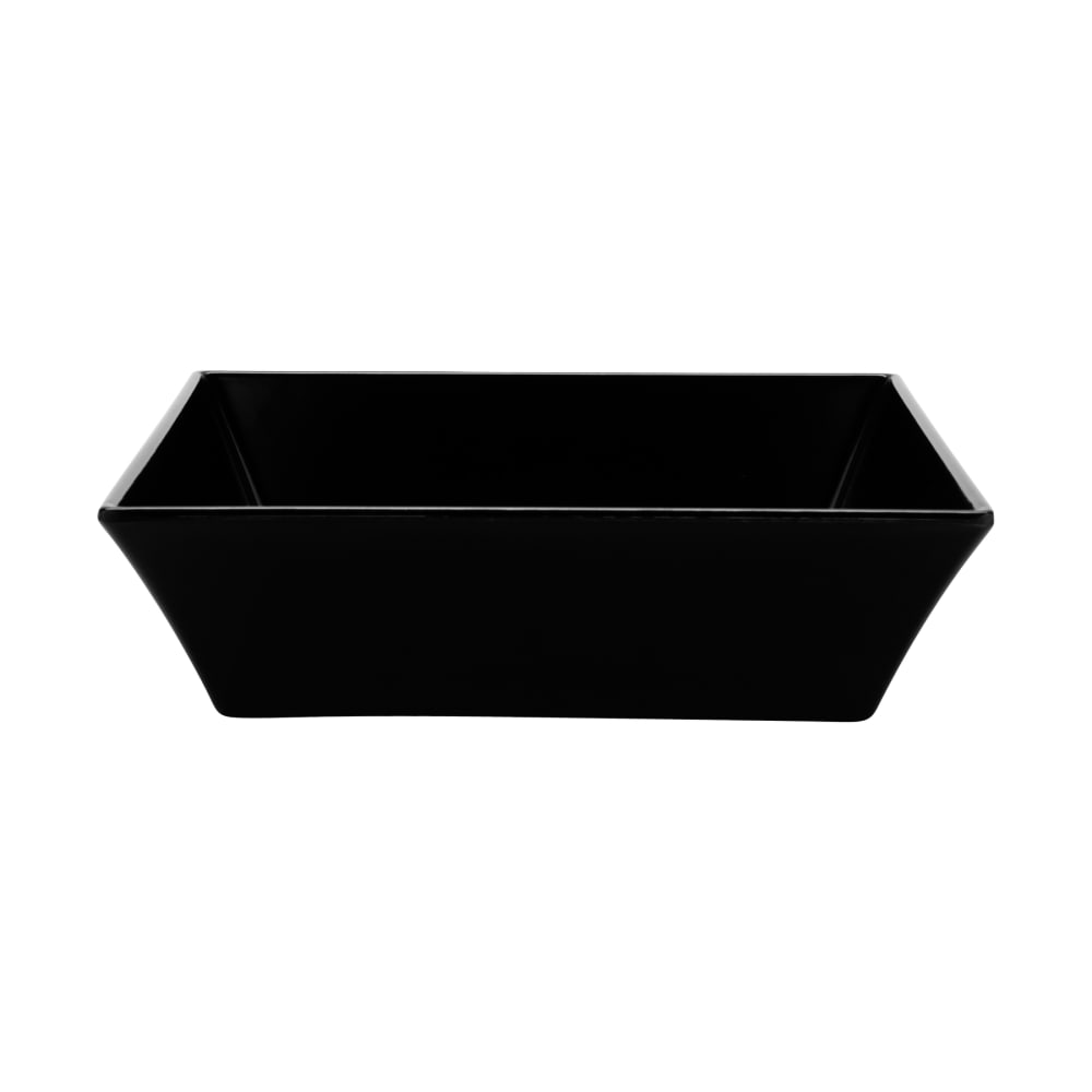 GET 9" Square Pasta Bowl w/ 2 3/10 qt Capacity, Melamine, Black (ML-281-BK)