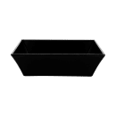 GET 9" Square Pasta Bowl w/ 2 3/10 qt Capacity, Melamine, Black (ML-281-BK) thumbnail 4