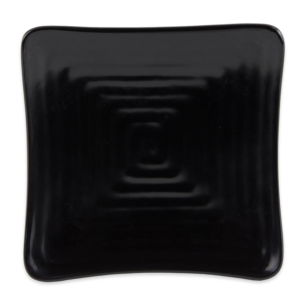 GET 6" Square Melamine Salad Plate, Black (ML-60-BK)
