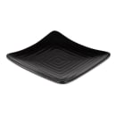 GET 6" Square Melamine Salad Plate, Black (ML-60-BK) thumbnail 3