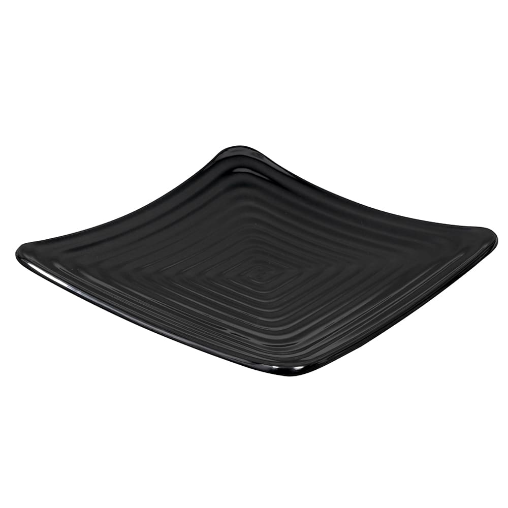 GET 7 1/4" Square Melamine Salad Plate, Black (ML-61-BK)