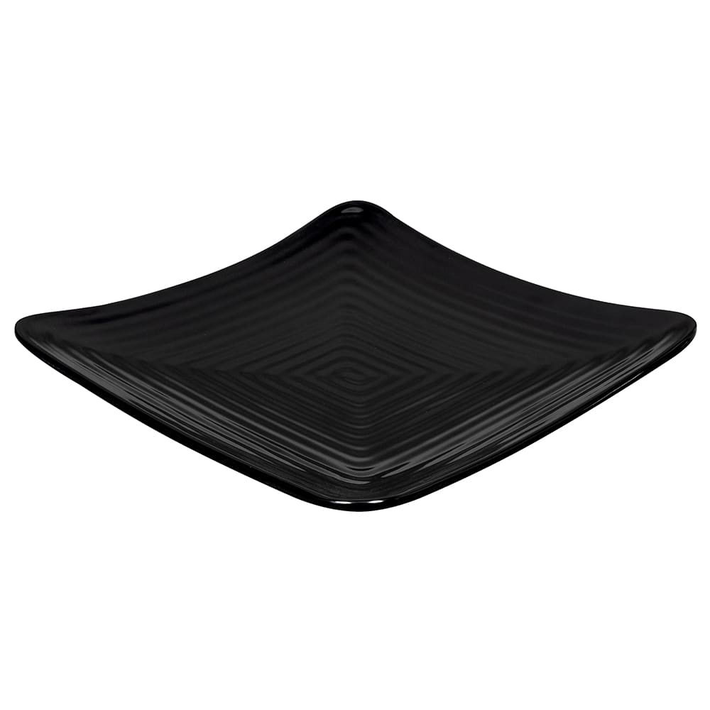 GET 10 1/4" Square Melamine Dinner Plate, Black (ML-63-BK)