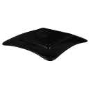 GET 11 3/4" Square Melamine Dinner Plate, Black (ML-64-BK) thumbnail 4