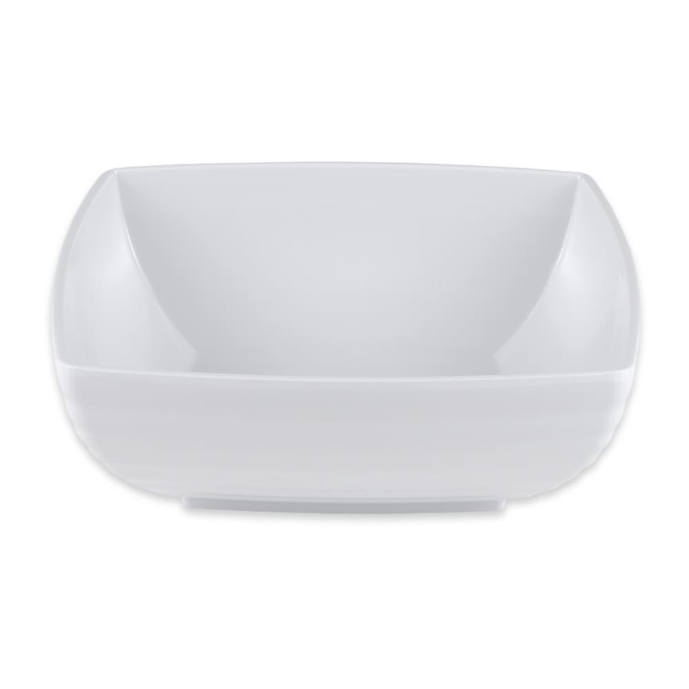 GET 8" Square Bowl w/ 1 3/4 qt Capacity, Melamine, White (ML-66-W)
