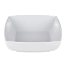 GET 2 1/2 qt Square Melamine Serving Bowl, White (ML-67-W) thumbnail 2