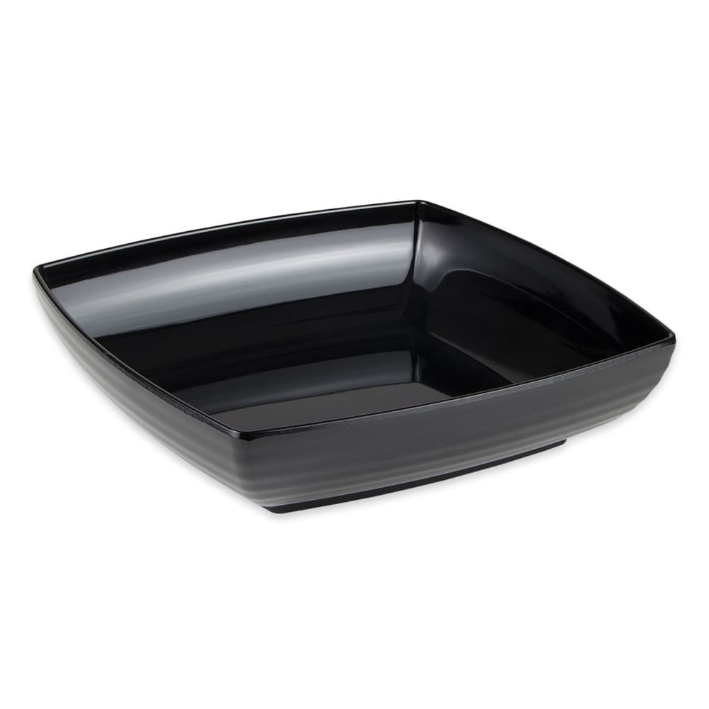 GET 4 qt Square Melamine Serving Bowl, Black (ML-69-BK)