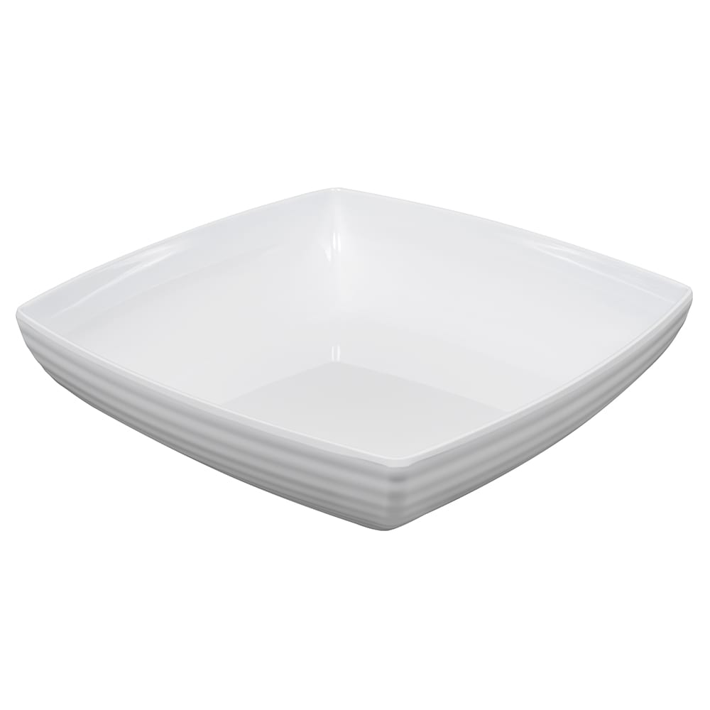 GET 4 qt Square Melamine Serving Bowl, White (ML-69-W)