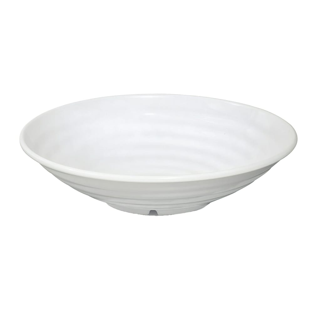 GET 24 oz Round Melamine Salad Bowl, White (ML-77-W)