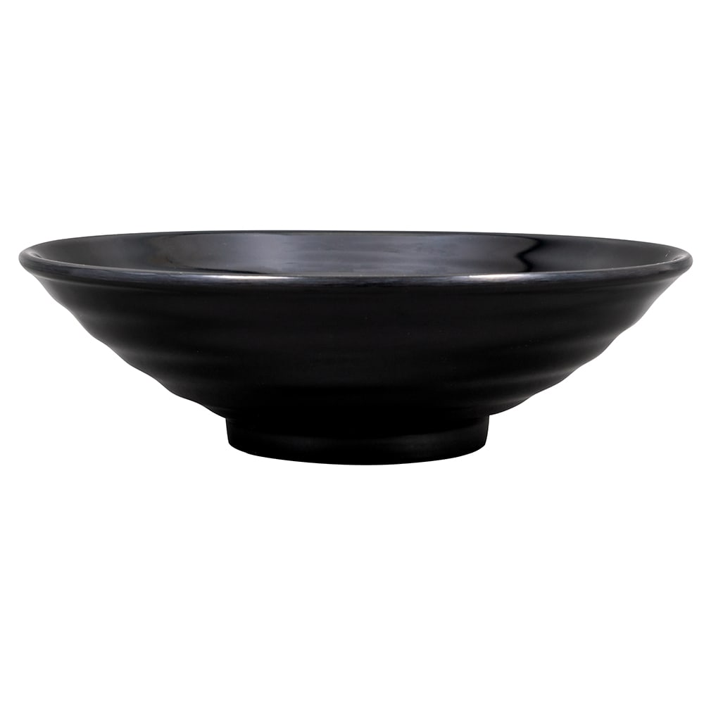GET 1 qt Round Melamine Serving Bowl, Black (ML-78-BK)