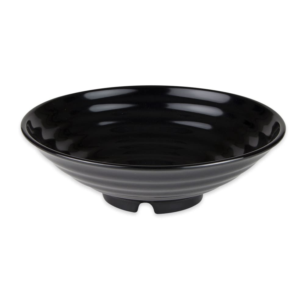 GET 9 1/4" Round Pasta Bowl w/ 1 1/2 qt Capacity, Melamine, Black (ML-79-BK)