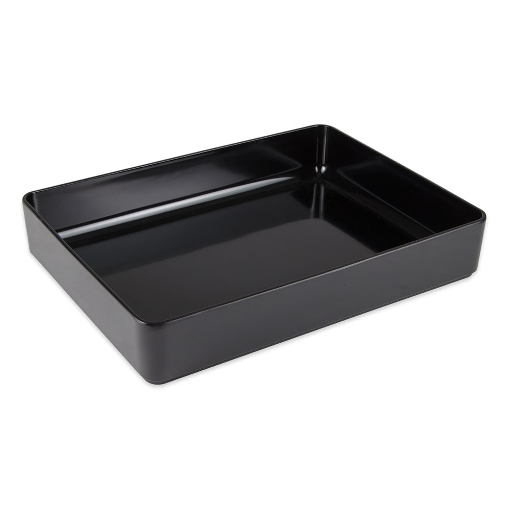 GET 15 3/4" Round Serving Bowl w/ 7 3/5 qt Capacity, Melamine, Black (ML-86-BK)