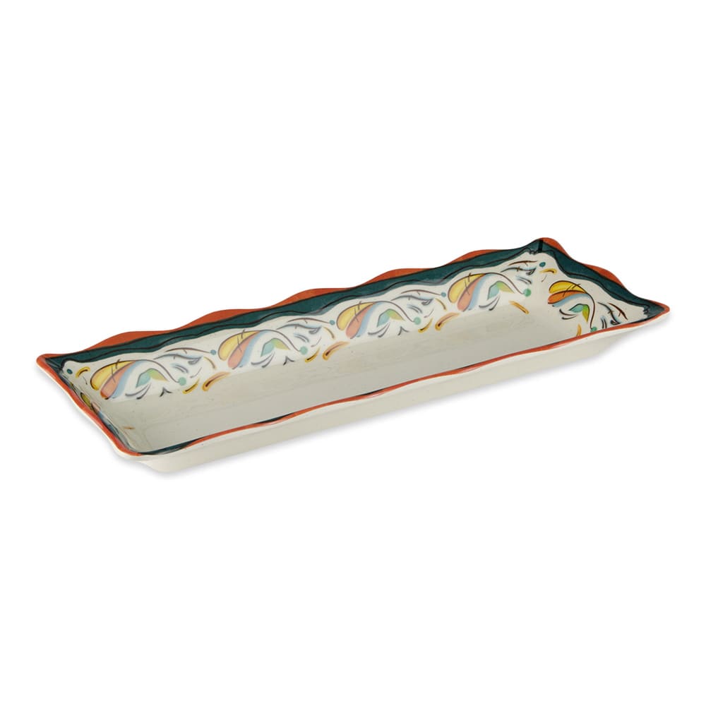 GET Rectangular Display Tray, 17 1/2" x 6 3/4", Melamine, White (ML-87-BF)