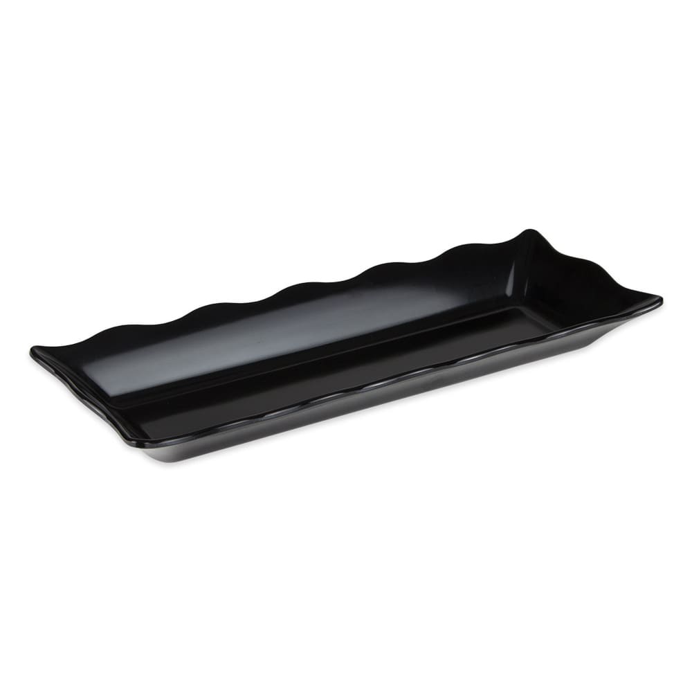 GET Rectangular Display Tray, 17 1/2" x 6 3/4", Melamine, Black (ML-87-BK)