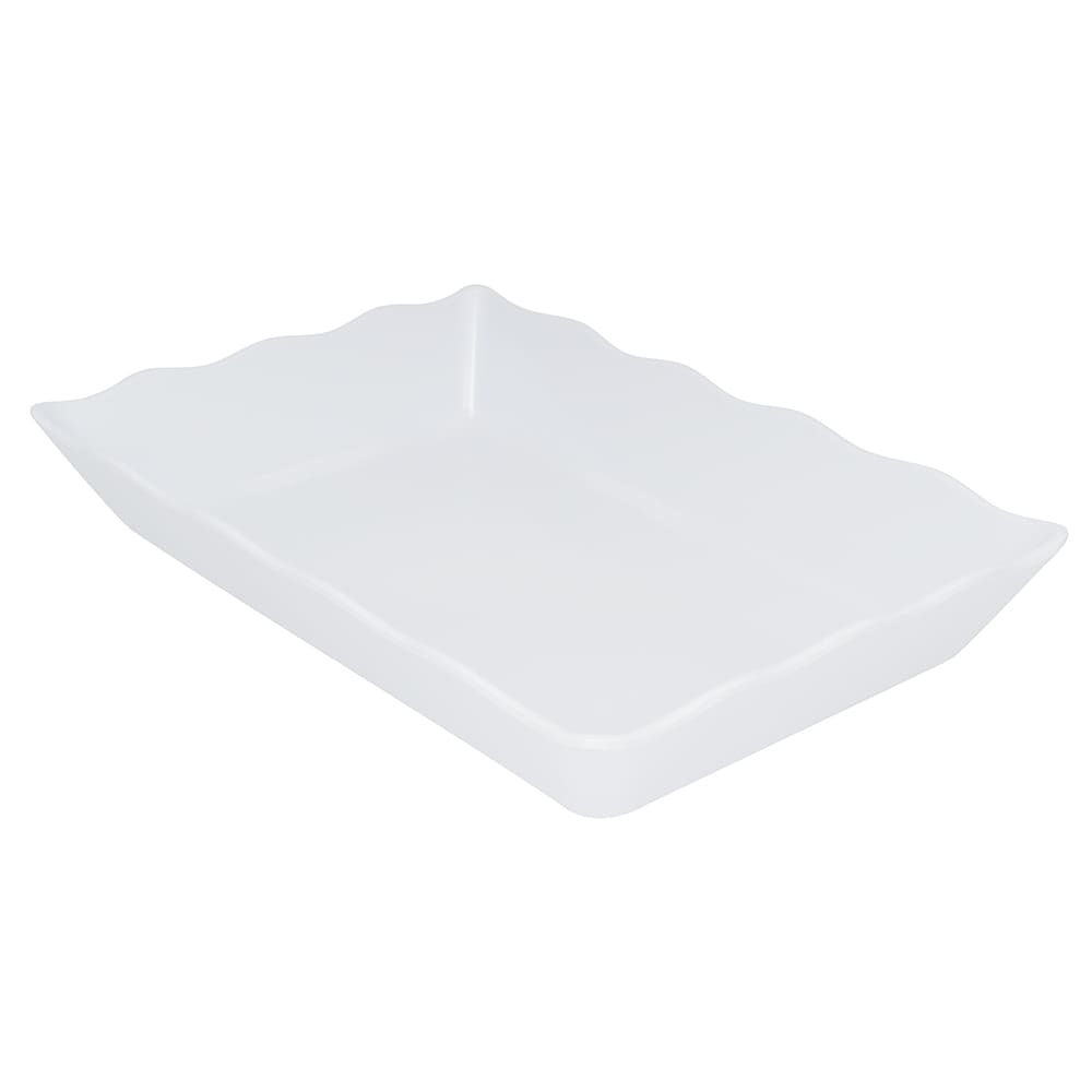 GET Rectangular Display Tray, 13 3/4" x 9 1/2", Melamine, White (ML-88-W)
