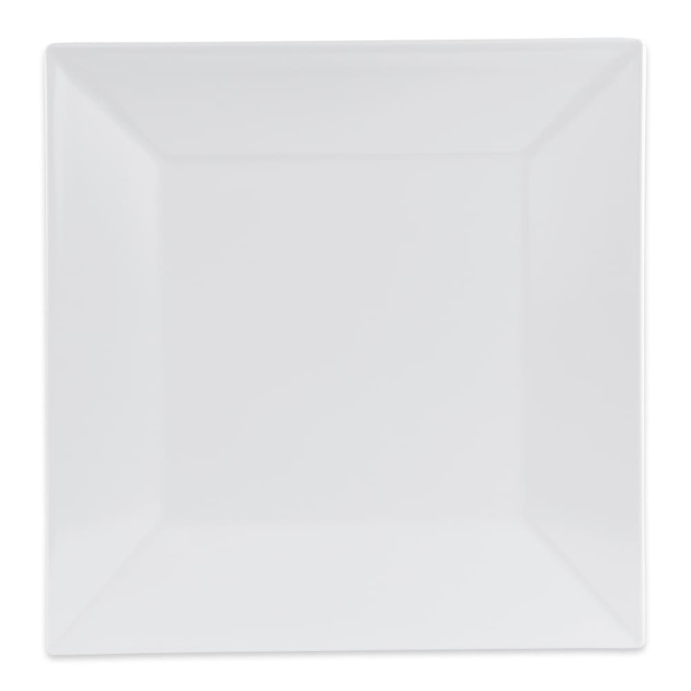 GET 12" Square Melamine Dinner Plate, White (ML-90-W)