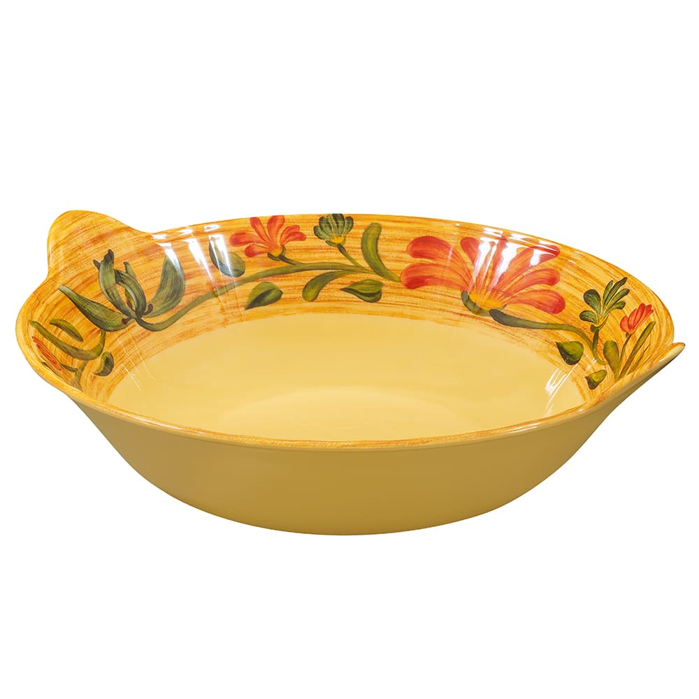 GET 4 qt Round Melamine  Serving Bowl, Yellow (ML-95-VN)
