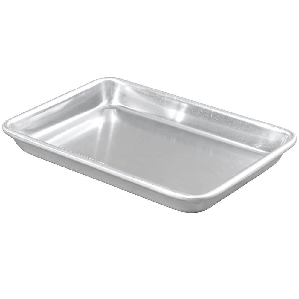 GET Rectangular Serving Tray - 9" x 6", Aluminum (MT-960-SS)