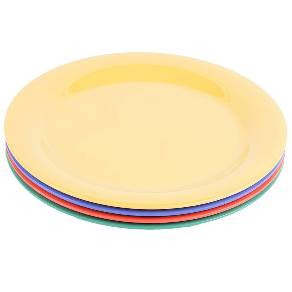 GET 10 1/2" Round Melamine Dinner Plate, Assorted Colors (NP-10-MIX)