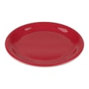 GET 6 1/2" Round Melamine Dessert Plate, Cranberry (NP-6-CR) thumbnail 3