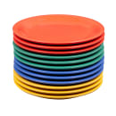 GET 6 1/2" Round Melamine Dessert Plate, Assorted Colors (NP-6-MIX) thumbnail 2