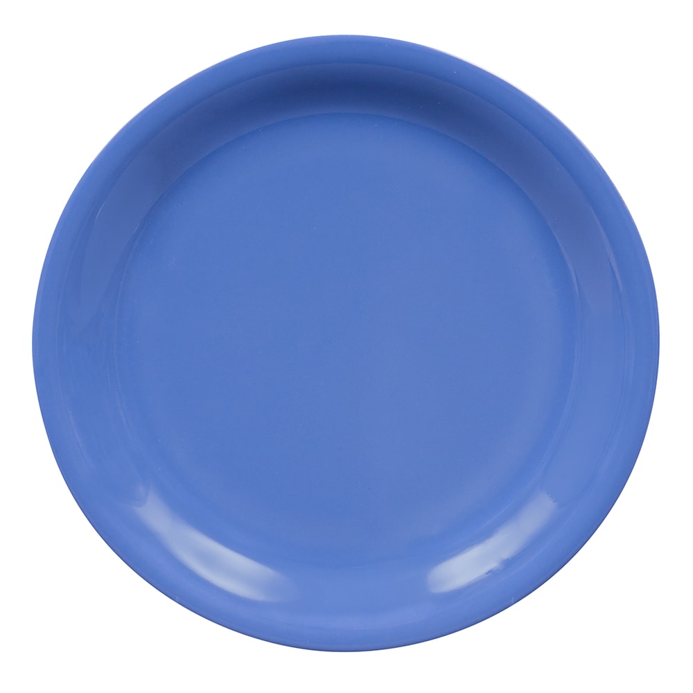 GET 6 1/2" Round Melamine Dessert Plate, Peacock Blue (NP-6-PB)