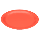 GET 6 1/2" Round Melamine Dessert Plate, Rio Orange (NP-6-RO) thumbnail 3