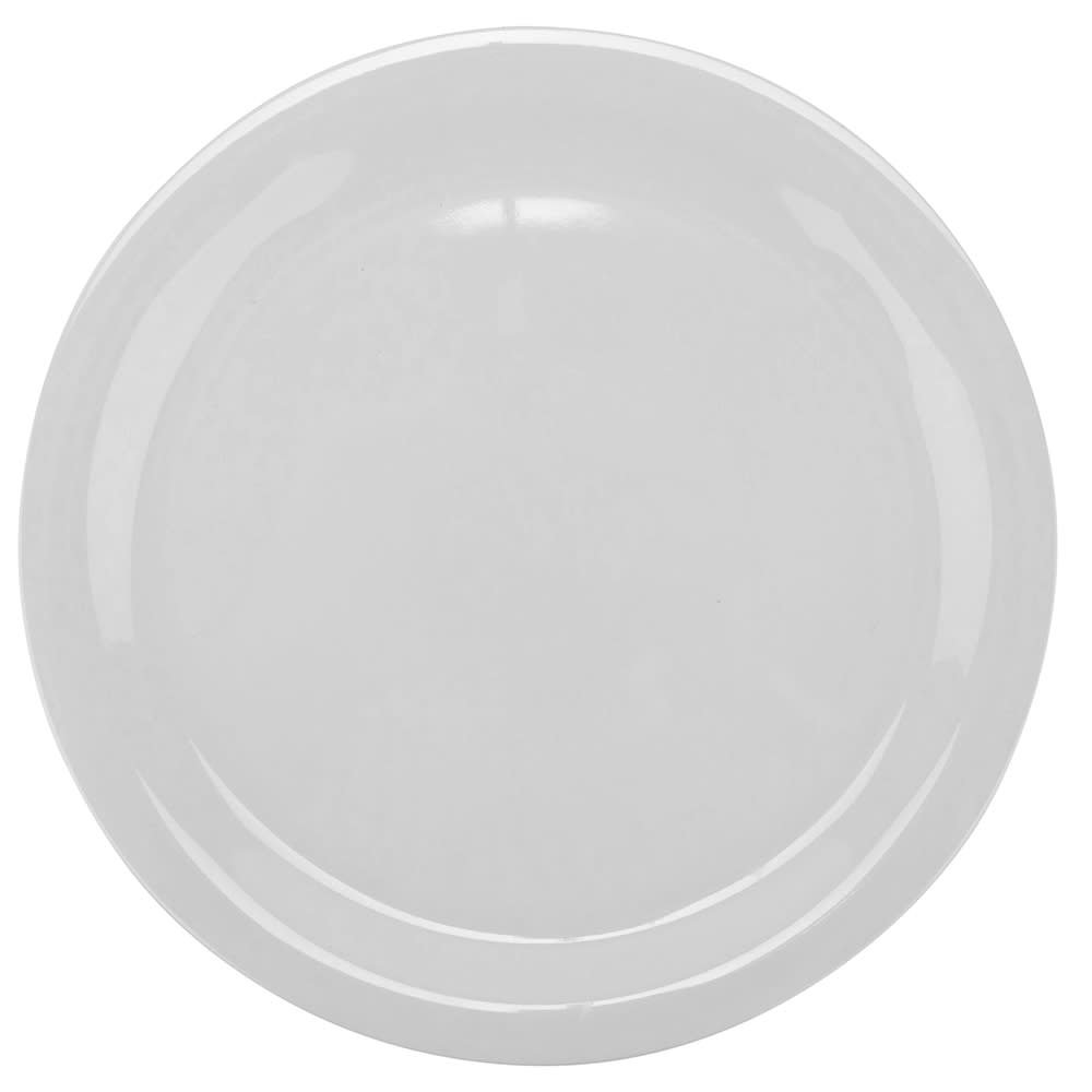 GET 9" Round Melamine Dinner Plate, White (NP-9-DW)