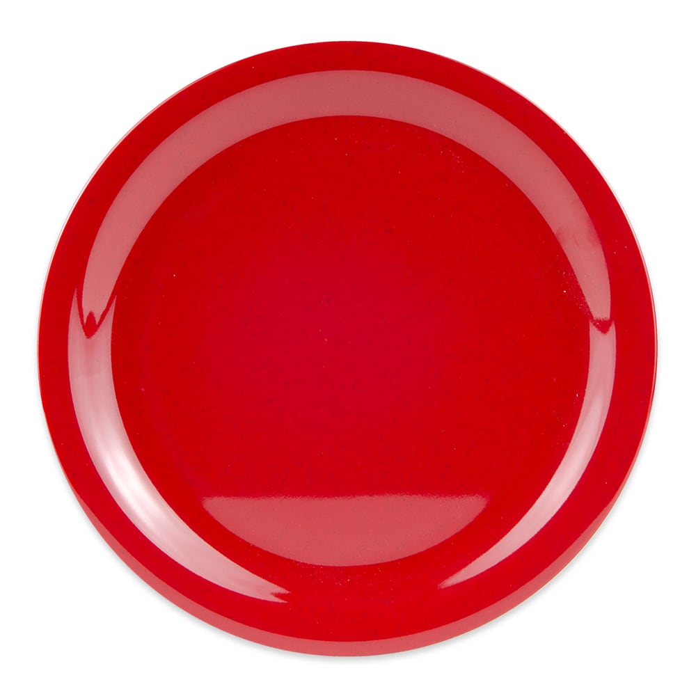 GET 9" Round Melamine Dinner Plate, Red (NP-9-RSP)