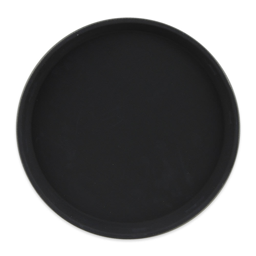 GET 11" Round Serving Tray, Melamine, Black (NS-1100-BK)
