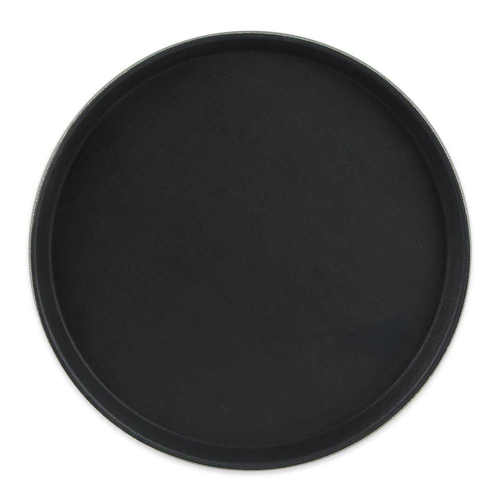 GET 14" Round Serving Tray, Melamine, Black (NS-1400-BK)
