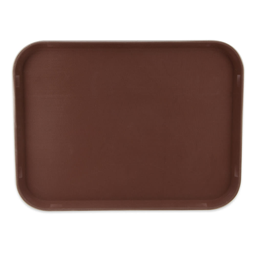 GET Rectangular Serving Tray, 15" x 20", Melamine, Brown (NS-1520-BR)