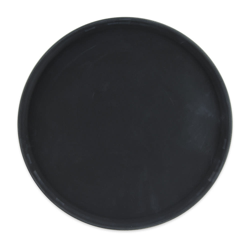 GET 16" Round Serving Tray, Melamine, Black (NS-1600-BK)