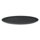 GET Oval Serving Tray, 31" x 25", Melamine, Black (NS-3100-BK) thumbnail 4