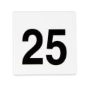 GET Table Tent w/ Numbers 1 25, Polypropylene, White (NUM-1-25) thumbnail 4