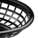 GET Oval Bread & Bun Basket, 8" x 5 1/2", Polypropylene, Black (OB-734-BK) thumbnail 5